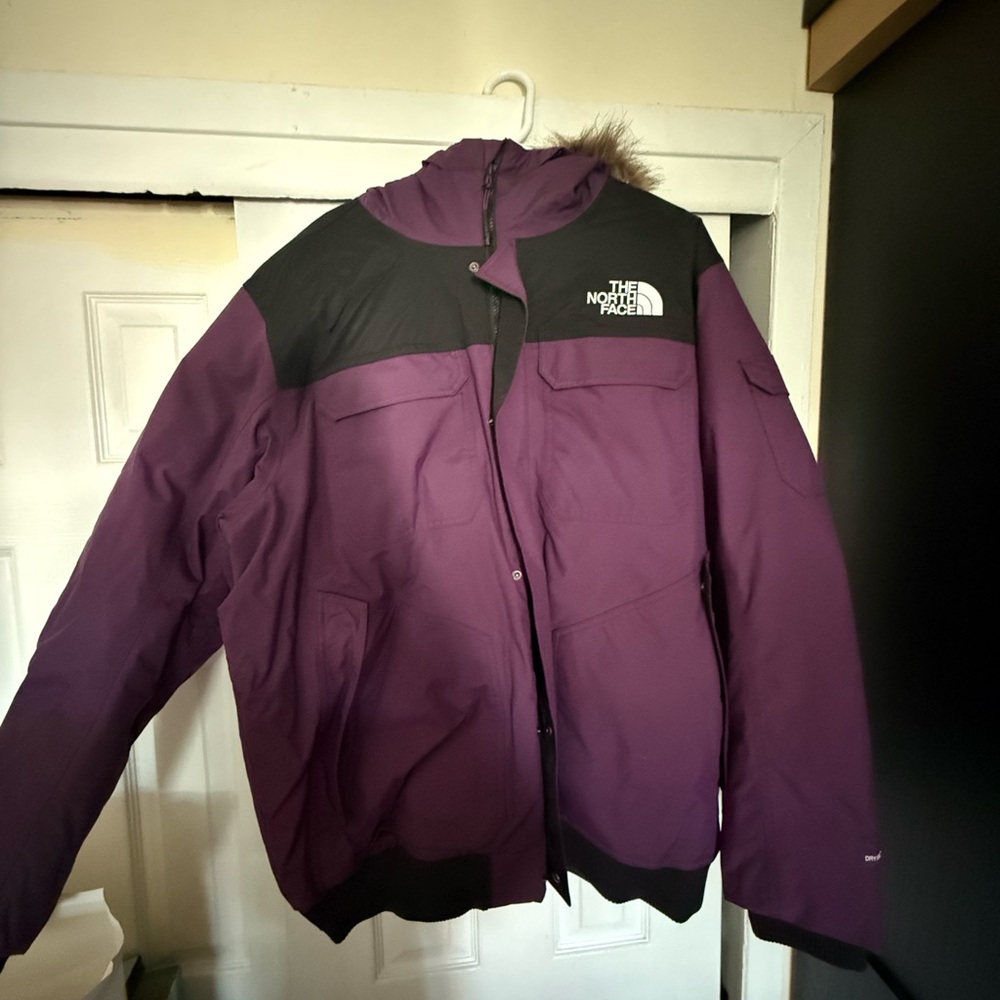 The North Face Deep Purple and Black Parka